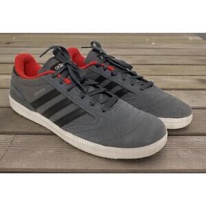 Adidas Busenitz Premium Suede Upper Skateboarding Pro 3 stripes size 7 Grey